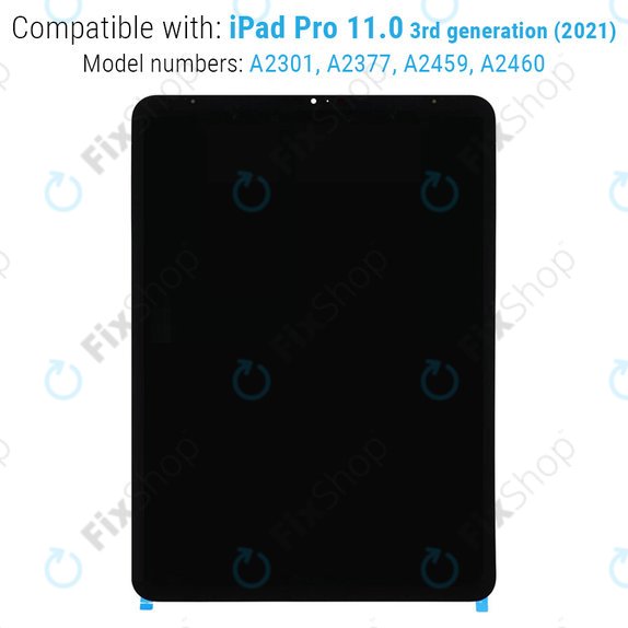 LCD Display for iPad Pro 11.0" (3rd Gen 2021, 4th Gen 2022), Touch Screen without Frame, Refurbished