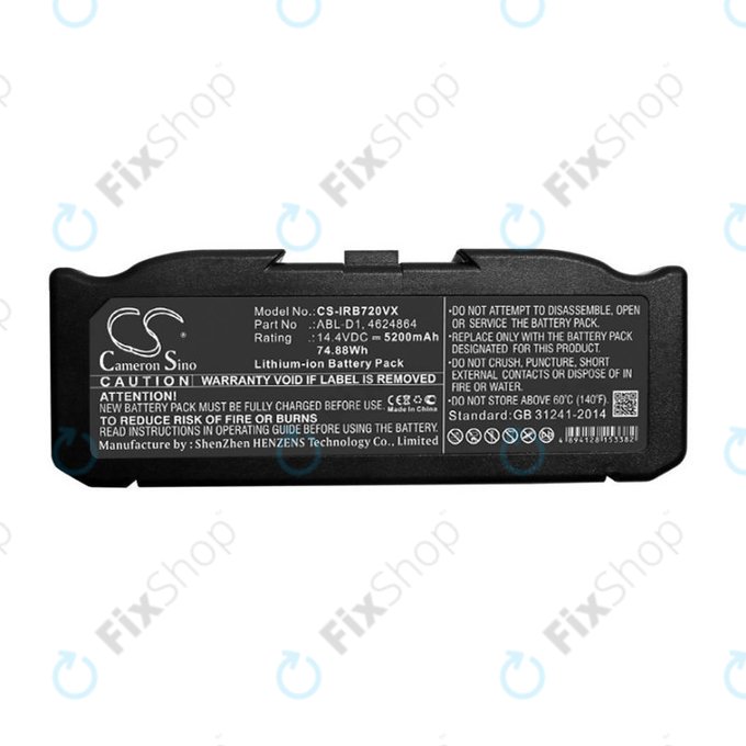 iRobot Roomba e-series, i-series - Battery ABL-D1, 4624864, ABL-D2 Li-Ion 14.4V 5200mAh HQ