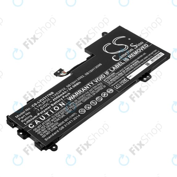 Battery for Lenovo E31-80, Ideapad 510s-13, 4550mAh, Li-Pol, 7.6V, 5B10H13092, HQ
