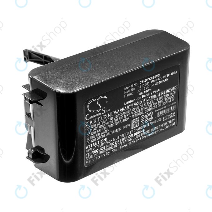 Dyson V8 - Battery 215681, PM8-US-HFB1497A Li-Ion 21.6V 4000mAh HQ