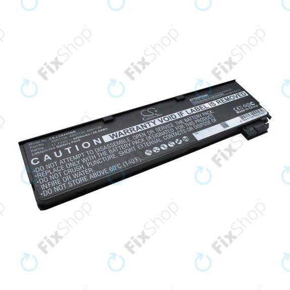 Battery for Lenovo ThinkPad X240, X250, X260, S440, T440, T550, T560, 4400mAh, Li-Ion, 11.1V, 45N1132, HQ