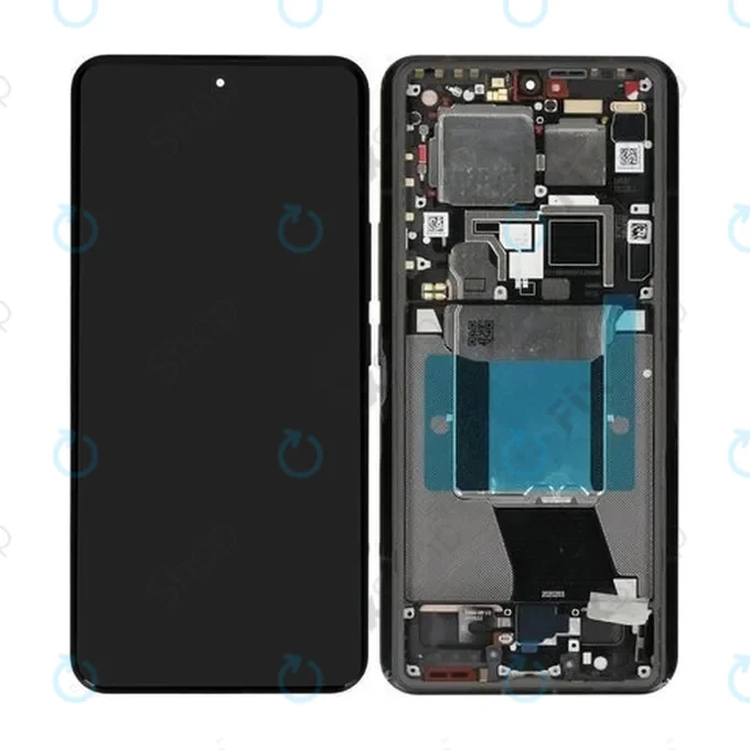 Xiaomi 14 Ultra - LCD Display + Touch Screen + Frame (Black) - 56000500N100 Genuine Service Pack