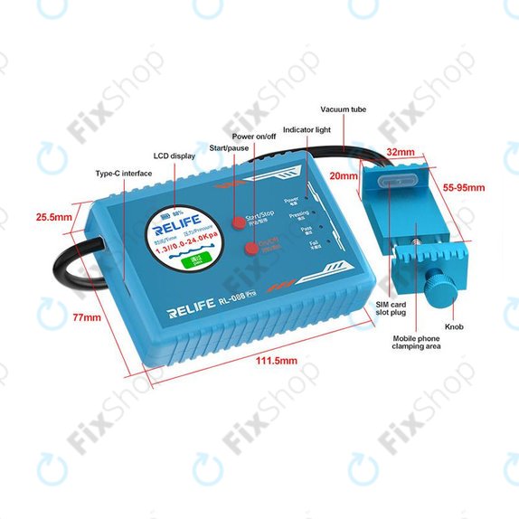 Intelligent Mobile Phone Air Tightness Detector RELIFE RL-086 Pro