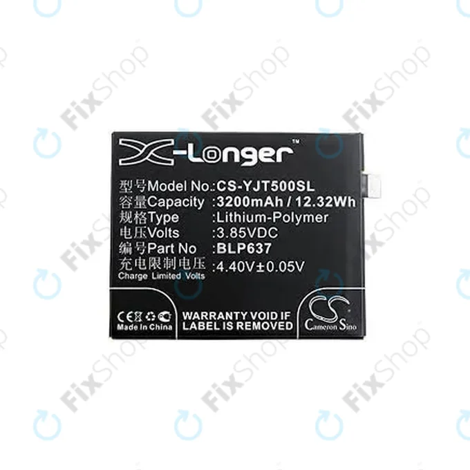 OnePlus 5, 5T - Battery BLP637 3200mAh HQ