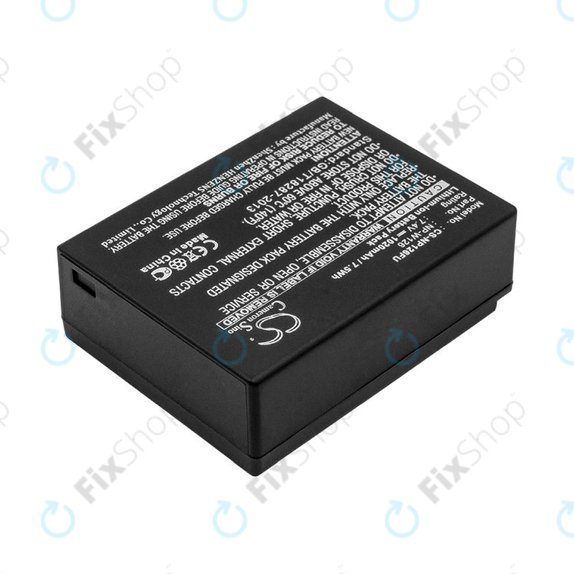Battery for Fujifilm FinePix, 1020mAh, Li-Ion, 7.4V, NP-W126, NP-W126S, HQ