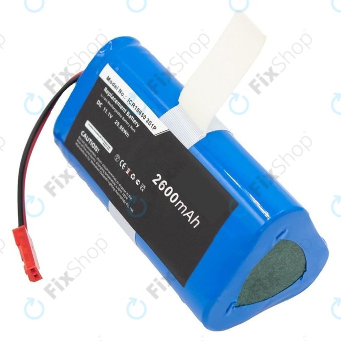 Ecovacs CEN250, V700 - Battery ICR18650 3S1P Li-Ion 11.1V 2600mAh