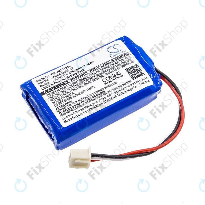 Battery for JBL Flip 2 (2013), 2000mAh, Li-Pol, 3.7V, AEC653055-2P, HQ