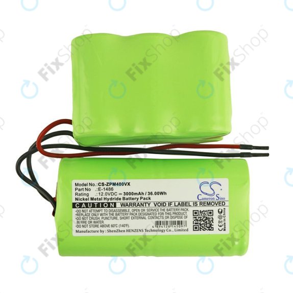 Battery for Zepter PWC 400 Turbohandy, 3000mAh, Ni-MH, 12V, E-1486, HQ