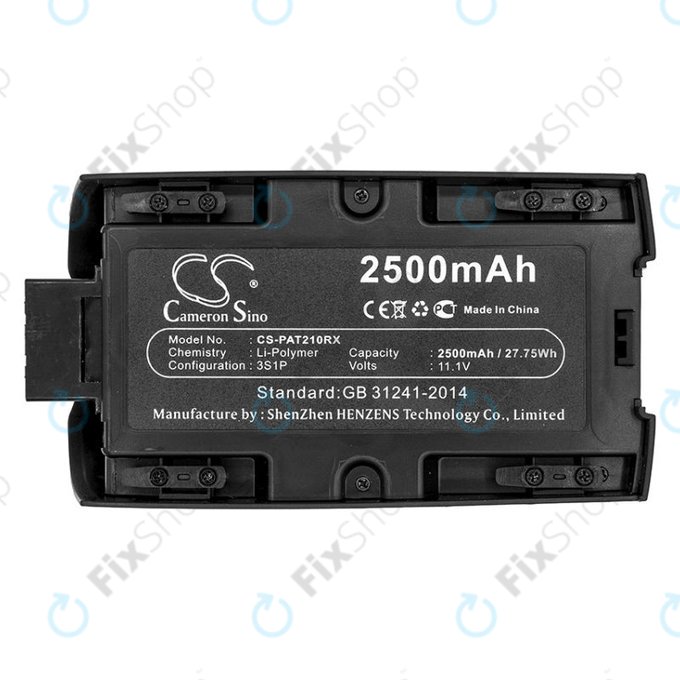 Battery for Parrot Bebop 2, Parrot Bebop 2 Pro, 2500mAh, Li-Pol, 11.1V, HQ