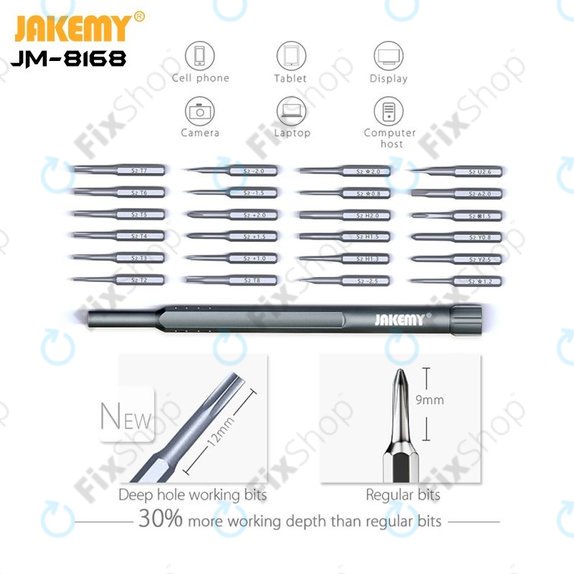 Jakemy JM-8168 - Multi-Purpose Magnetic Precision Screwdriver Set 24in1