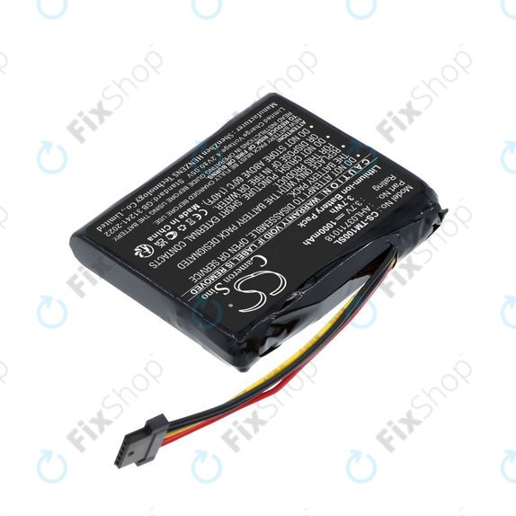 Battery for TomTom GO 1000 Live, 1005, 2050, 1000mAh, Li-Ion, 3.7V, AHL03711018, HQ