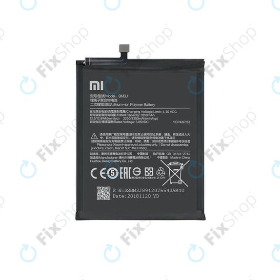 Xiaomi Mi 8 Lite - Battery BM3J 3350mAh - 46BM3JA02018 Genuine Service Pack