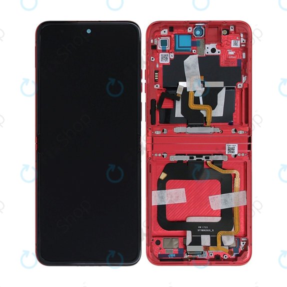 Motorola Razr 40 Ultra - LCD Display + Touch Screen + Frame (Viva Magenta) - 5D68C22598 Genuine Service Pack
