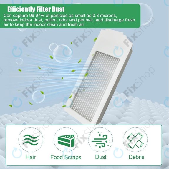 HEPA Filter, 2pcs for Ecovacs Deebot N20, N20 Plus, N20 Pro Plus