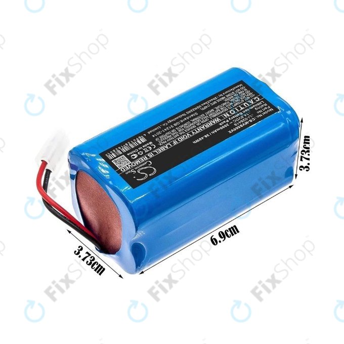 Xiaomi Essential (Mijia G1), Flyco FC-series, myVacBot SN500, Panasonic MC-series, Phicomm X3, Puppy R-series - Battery Li-026418 Li-Ion 14.8V 2600mAh HQ