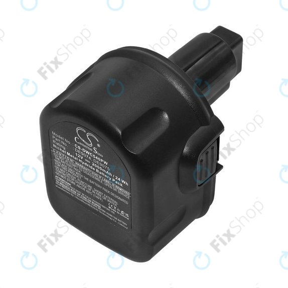 DeWalt DC, DW, 2000-series - Battery DE9074, DE9075, 152250-27, 397745-01 2000mAh HQ
