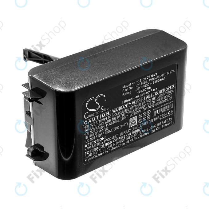 Dyson V8 - Battery 215681, PM8-US-HFB1497A Li-Ion 21.6V 5000mAh HQ
