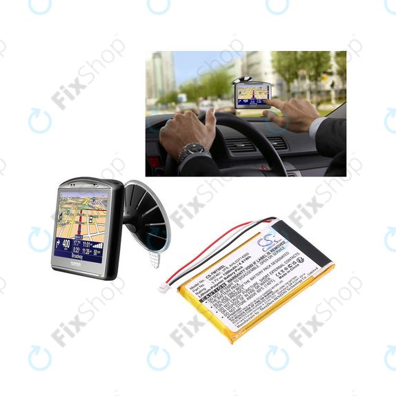Battery for TomTom Go 530 Live, 630T, 720, 730T, 930T, 1697461, Li-Polymer, 3.7V, 1300mAh, HQ