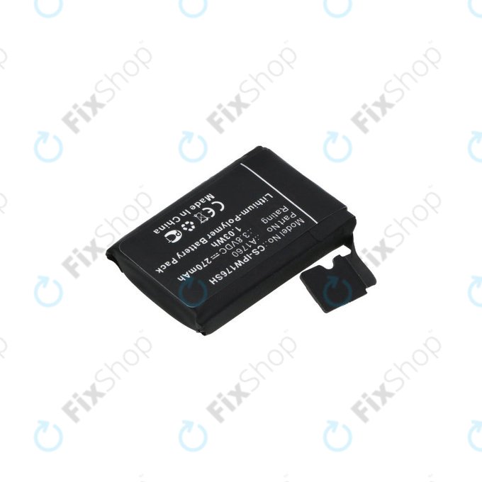 Battery for Apple Watch 2 38 mm, 270mAh, Li-Pol, 3.8 V, A1760, HQ