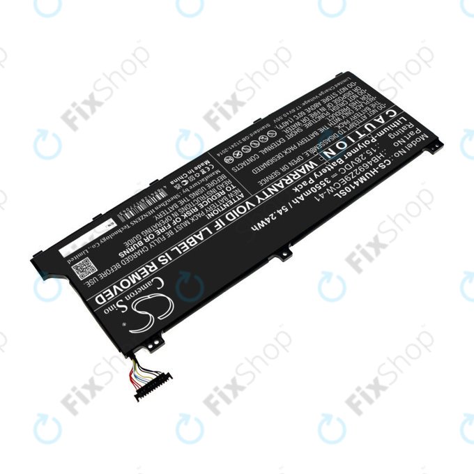 Battery for Honor MagicBook 14, Huawei MateBook D14, MediaPad D14, MagicBook 14, 3550mAh, Li-Pol, 15.28V, HB4692Z9ECW-41, HQ