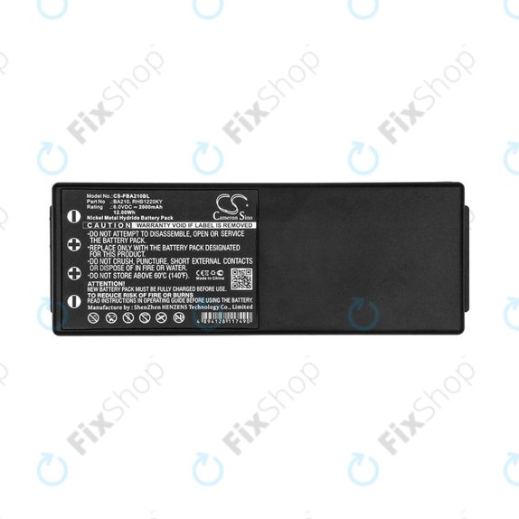 Battery for HBC Radiomatic BA, 2000mAh, Ni-MH, 6V, RHB1220KY, HQ
