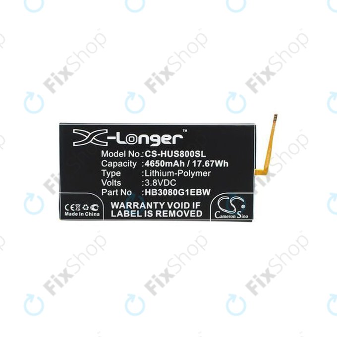 Huawei EE Eagle, MediaPad T1 8.0, T1 10 - Battery HB3080G1EBW, HB3080G1EBC 4650mAh HQ