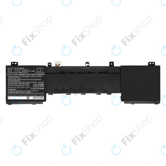 Battery for Asus Zenbook Pro 15, 5500VE, UX550GD, 4400mAh, Li-Pol, 15.4V, C41N1728, HQ