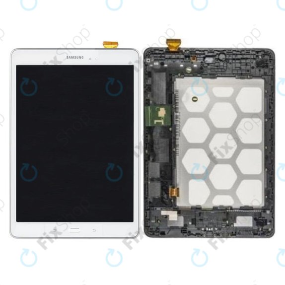 Samsung Galaxy Tab A 9.7 T555 - LCD Display + Touch Screen + Frame (White) - GH97-17424C Genuine Service Pack