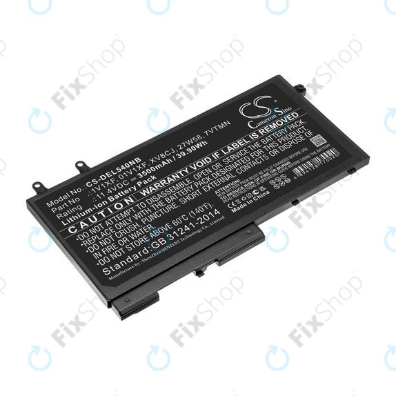Battery for Dell Latitude 5400, Inspiron 7591 2-in-1, 3500mAh, Li-Ion, 11.4V, XV8CJ, HQ