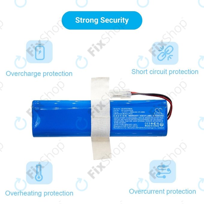 Rowenta X-PLORER S75s, S75s+ - Battery SS-2230002528 Li-Ion 14.4V 2600mAh HQ