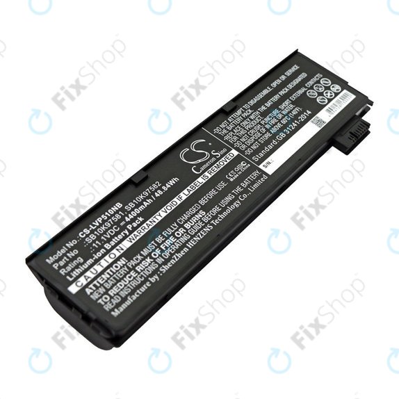 Battery for Lenovo ThinkPad P51, T470, T570, 4400mAh, Li-Ion, 11.1V, SB10K97581, HQ