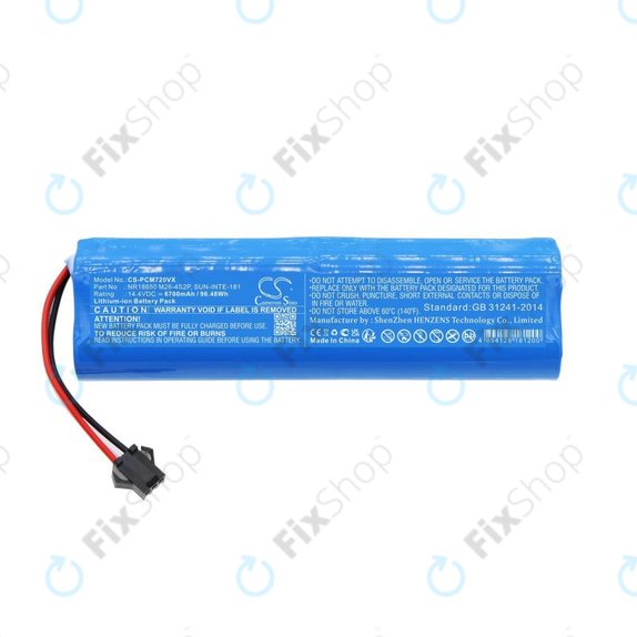 Xiaomi Roidmi EVE Plus, Viomi, Lydsto, Proscenic, Tefal - Battery NR18650 M26-4S2P, SUN-INTE-181, H18650CH-4S2P Li-Ion 14.4V 6700mAh HQ