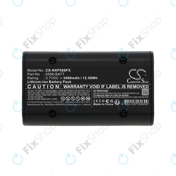 Battery for Nightstick 5566, 5568, 3400mAh, Li-Ion, 3.7V, 5568-BATT, HQ