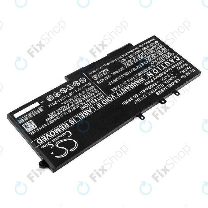 Battery for Dell Latitude 14 5490, Latitude 14 5491, 8800mAh, Li-Ion, 7.6V, 00JWGP, HQ