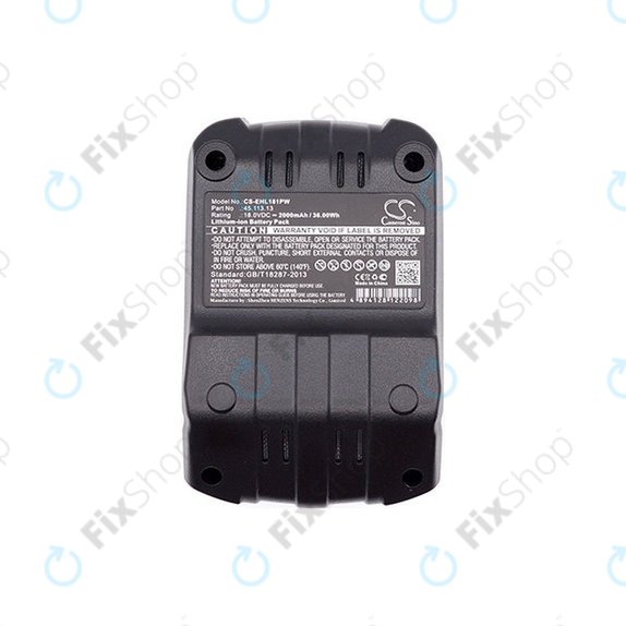 Battery for Einhell RT-CD 18/1 Li, 2000mAh, Li-Ion, 18V, 45.113.13, HQ