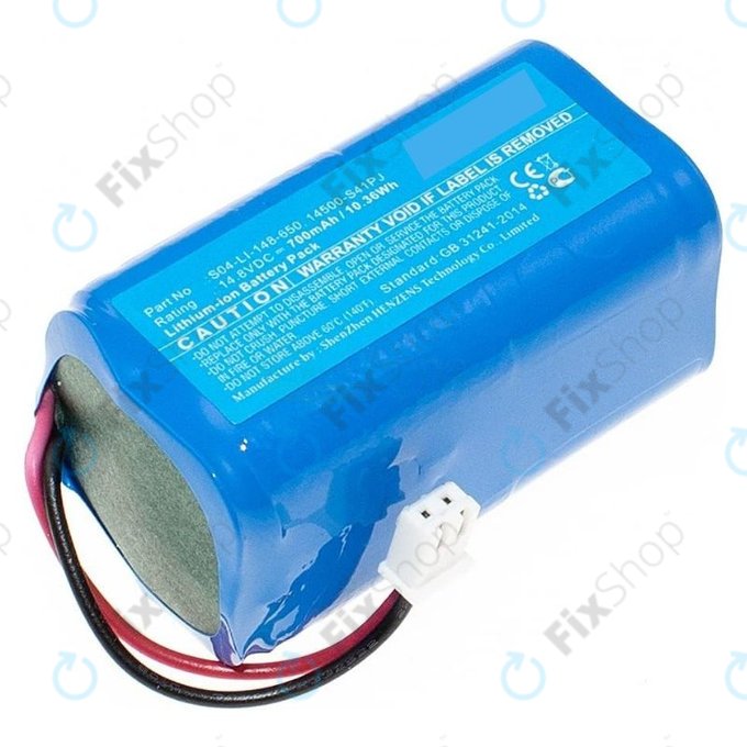 Ecovacs Winbot W-series - Battery S04-LI-148-650, 14500-S41PJ Li-Ion 14.8V 700mAh