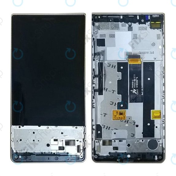 Blackberry Key2 LE - LCD Display + Touch Screen + Frame (Black) TFT