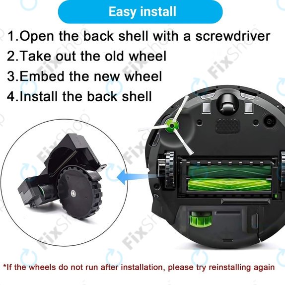 iRobot Roomba e-series, i-series, j-series - Wheel with Motor (Left)