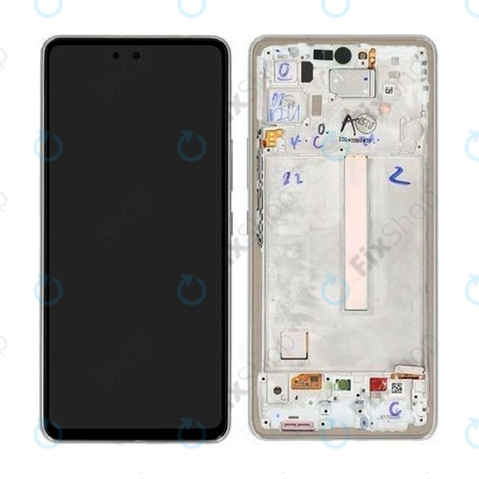 Samsung Galaxy A53 5G A536B - LCD Display + Touch Screen + Frame (Awesome White) - GH82-28024B, GH82-28025B Genuine Service Pack