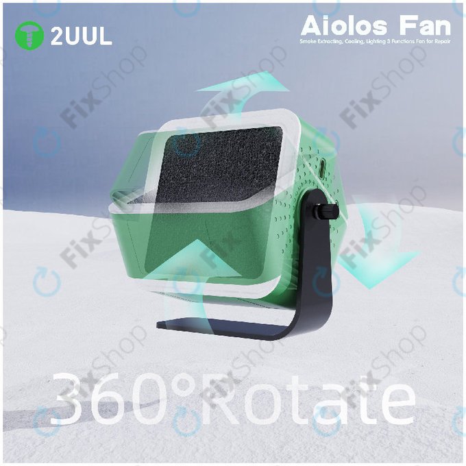 Fume Extractor and Cooling Fan with LED Light, 2UUL DA98