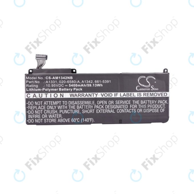 Apple MacBook 13" A1342 (Late 2009 - Mid 2010) - Battery A1331 5400mAh HQ