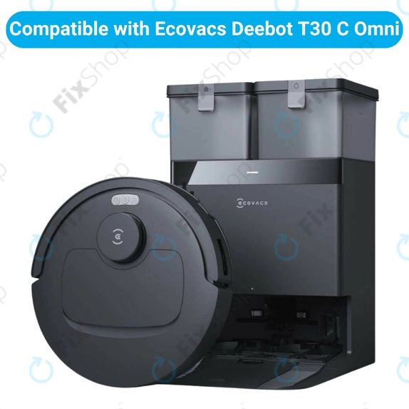 Replacement set for Ecovacs Deebot T30C Omni (1x Main brush, 2x Filter, 2x Side brush)