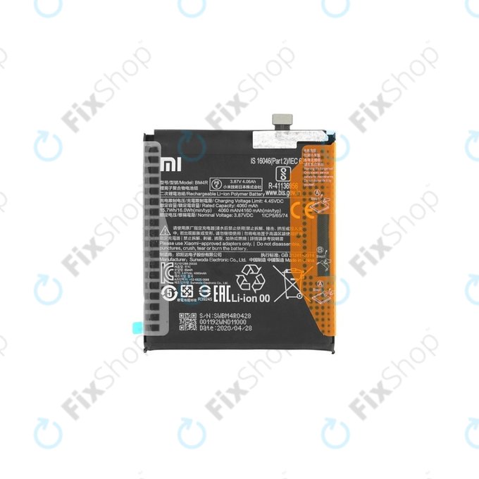 Xiaomi Mi 10 Lite M2002J9G - Battery BM4R 4160mAh - 460200001C5Z Genuine Service Pack