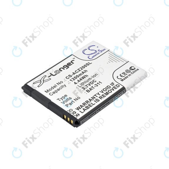 Battery for Acer Liquid Z200, BAT-311, Li-ion, 3.7V, 1200mAh, HQ
