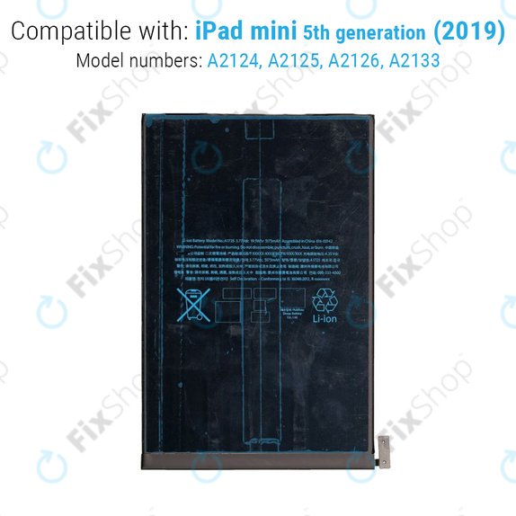 Battery for iPad Mini 5, 5124mAh
