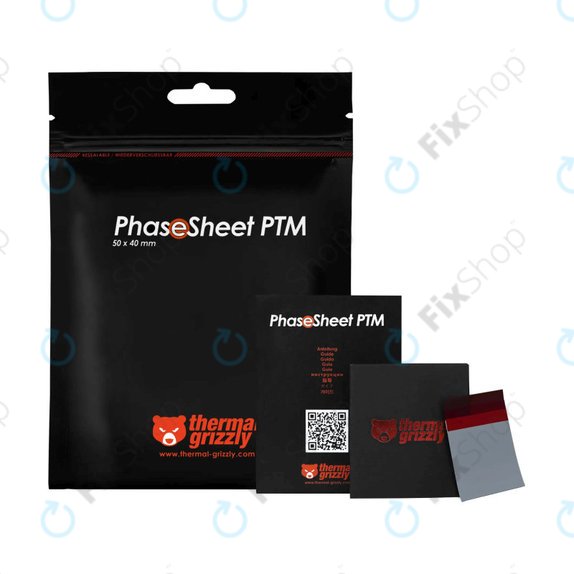 Thermal Pad 50x40x0.2mm, Thermal Grizzly PhaseSheet PTM