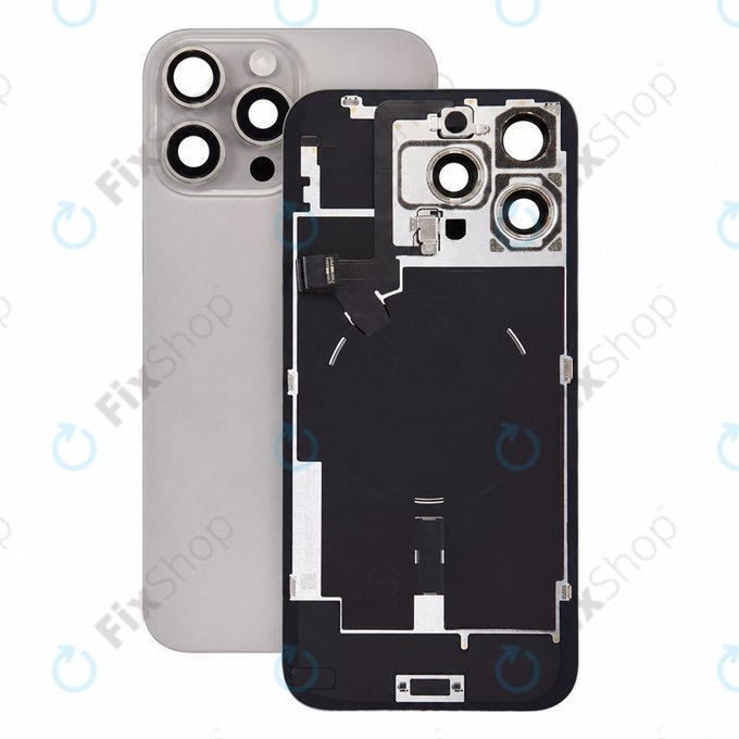 Rear Housing Glass for iPhone 16 Pro Max, Natural Titanium, Pulled A