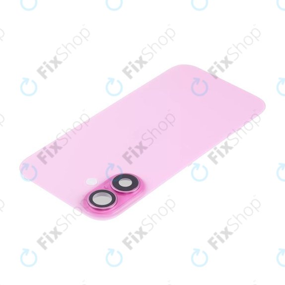 Apple iPhone 16 Plus - Rear Housing Glass + Camera Lens + Metal Plate + Magsafe Magnet (Pink)
