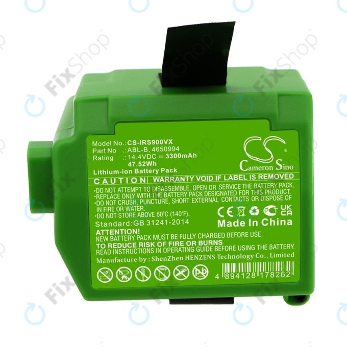 iRobot Roomba S9,S9+ - Battery ABL-B, 4650994 Li-Ion 14.4V 3300mAh HQ