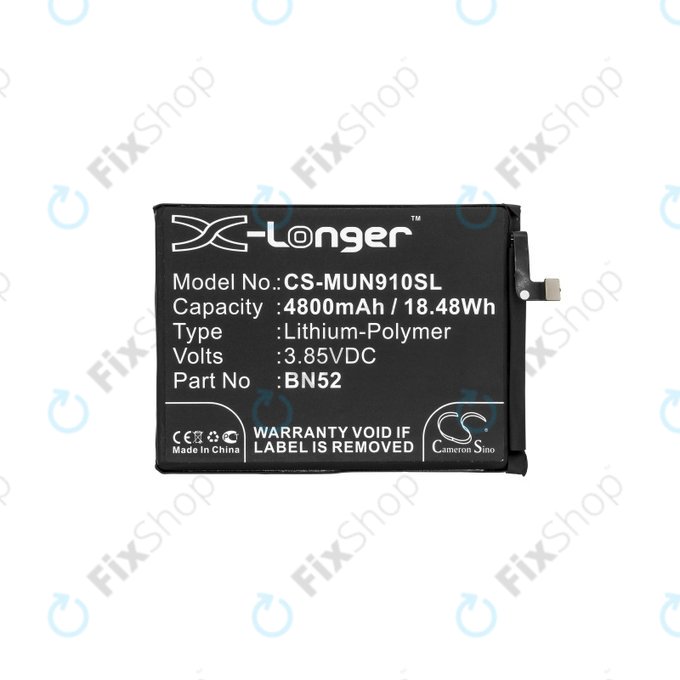 Xiaomi Redmi Note 9 Pro - Battery BN52 4800mAh HQ